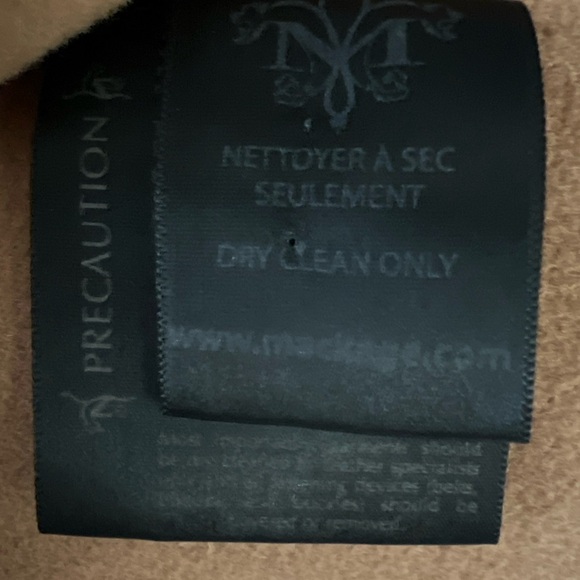 Mackage XS Camel Wool Coat • Leather Trim • Archive Luxury - Picture 10 of 14